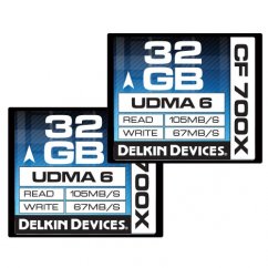 Delkin 32GB CompactFlash 700X Twin Pack