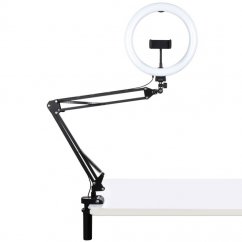 Puluz Desktop arm stand with 26cm LED Vlogging Ring PKT3090B