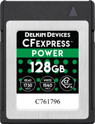 128GB Delkin CFexpress Power R1730/W1540