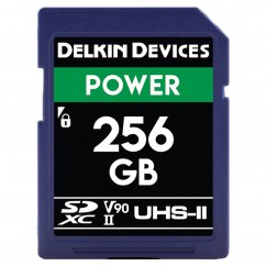 256GB Delkin SD Power 2000X UHS-II U3 V90 R300/W250