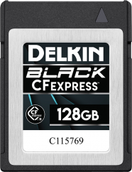128GB Delkin CFexpress BLACK R1760/W1710