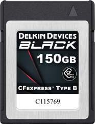 150GB Delkin CFexpress BLACK R1725/W1530