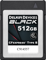 512GB Delkin CFexpress BLACK R1725/W1530