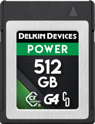 512GB Delkin CFexpress Power R1780/W1700 G4