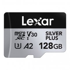 128GB Lexar microSDXC SILVER Plus 1066x U3 UHS-I R205 W150 V30