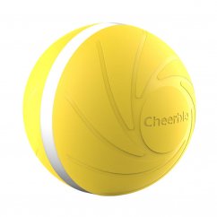 Cheerble W1 interactive ball for dogs and cats yellow