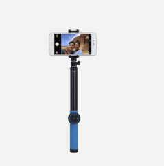 Momax Selfie Hero Bluetooth Selfie Pod Black Blue 150cm